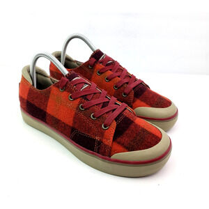 Keen Elsa V Womens Size 8.5 Red Plaid Wool Outdoors Sneaker Shoes 1021929